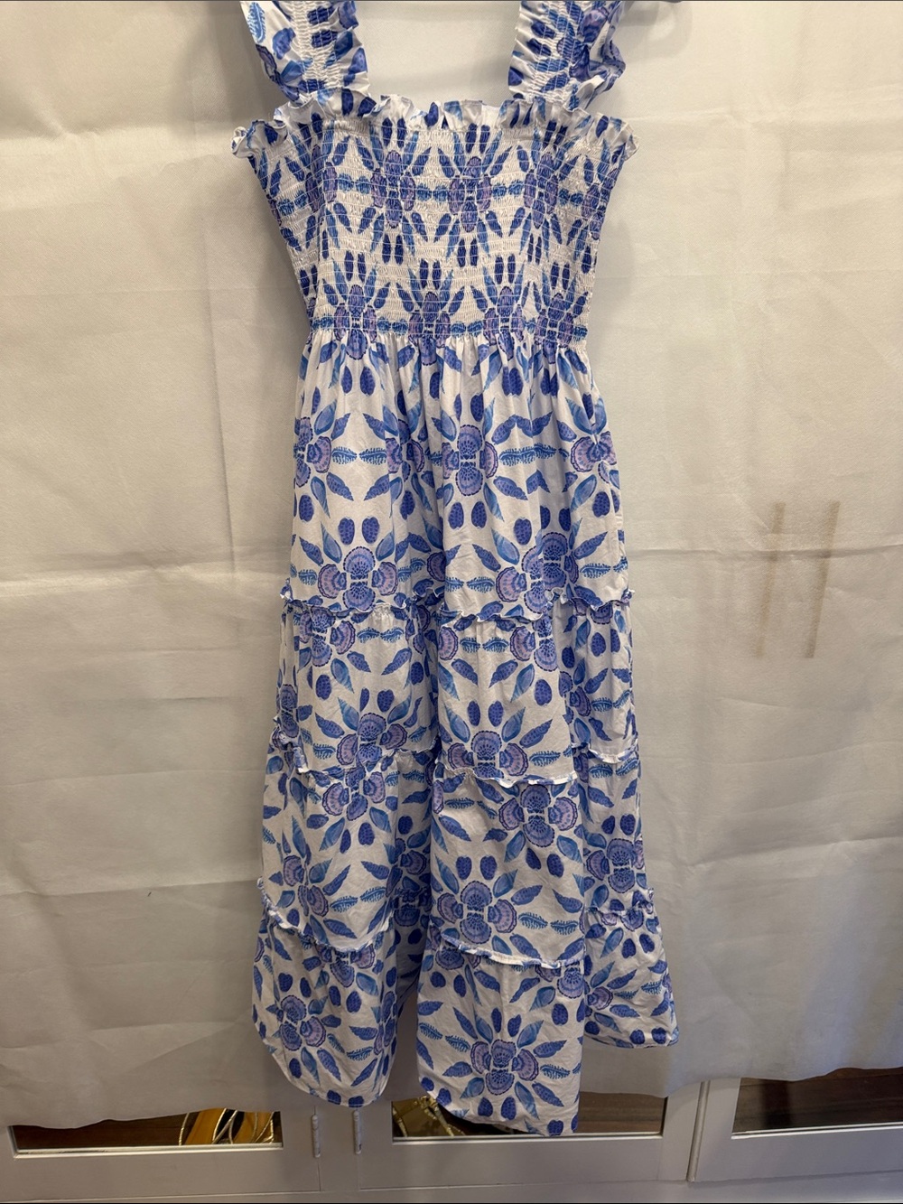 Hill House The Ellie Nap Dress in Blue Shell Mosaic - Picture 7 of 7